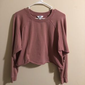 Cropped & oversized JoyLab crewneck